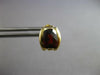 ESTATE 2.0CT AAA GARNET 14KT YELLOW GOLD 3D CUSHION STUD HANGING EARRINGS #27454