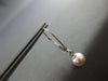 ESTATE AAA LIGHT PINK SOUTH SEA PEARL 14KT WHITE GOLD LEVERBACK HANGING EARRINGS