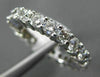 3.0CT ROUND DIAMOND 14K WHITE GOLD 3D SHARE PRONG ETERNITY ANNIVERSARY RING 1352