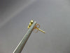 ESTATE .16CT DIAMOND 14KT YELLOW GOLD 3D PAVE HEART SHAPE CLASSIC STUD EARRINGS