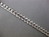 ESTATE LONG 14KT WHITE GOLD CLASSIC DIAMOND CUT CUBAN MENS BRACELET