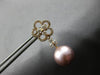 LARGE 1.11CT DIAMOND & AAA PINK SOUTH SEA PEARL 18KT ROSE GOLD HANGING EARRINGS