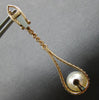 LARGE & LONG .88CT DIAMOND & AAA SOUTH SEA PEARL 18KT ROSE GOLD HANGING EARRINGS