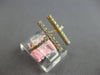 ESTATE .39CT DIAMOND 14KT YELLOW GOLD 3D CLASSIC DOUBLE BAR FUN RING