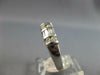 ESTATE .85CT DIAMOND 14K WHITE GOLD 3D CLASSIC ROUND & BAGUETTE ANNIVERSARY RING