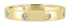 .25CT DIAMOND 18KT YELLOW GOLD ROUND ETOILE ETERNITY WEDDING ANNIVERSARY RING