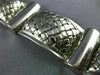 ESTATE WIDE & LONG 2.20CT AAA SAPPHIRE 18KT WHITE GOLD CLASSIC ITALIAN BRACELET