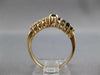 .70CT DIAMOND & AAA SAPPHIRE 14KT YELLOW GOLD ROUND & MARQUISE 2 ROW RING #27311