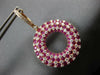 LARGE 10.29CT DIAMOND & PINK SAPPHIRE 18KT ROSE GOLD MULTI ROW CIRCULAR EARRINGS