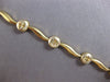 CLASSIC 14KT WHITE & YELLOW GOLD 3D MULTI CIRCULAR DIAMOND CUT WAVE FUN BRACELET
