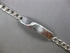 ESTATE LONG 14KT WHITE GOLD CLASSIC HANDCRAFTED CUBAN MENS ID BRACELET