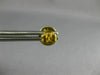 ESTATE .38CT BLUE DIAMOND 18KT YELLOW GOLD 3D CLASSIC ROUND BEZEL STUD EARRINGS