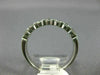 ESTATE .49CT DIAMOND PLATINUM 3D SEVEN STONE ANNIVERSARY WEDDING RING #23894