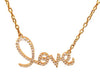 ESTATE .62CT DIAMOND 18KT YELLOW GOLD 3D CLASSIC FUN LOVE NECKLACE