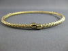 .18CT DIAMOND 14K 2 TONE GOLD 5 STONE FLEXIBLE WOVEN ETOILE CUFF BANGLE BRACELET