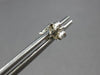 ESTATE .31CT DIAMOND 14KT WHITE GOLD PRINCESS & ROUND SQUARE HALO STUD EARRINGS