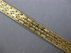 ANTIQUE WIDE 14KT YELLOW GOLD 3D CLASSIC HANDCRAFTED MATTE & SHINY FUN BRACELET
