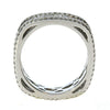 1.69CT DIAMOND 18KT WHITE GOLD ROUND & BAGUETTE ETERNITY SQUARE ANNIVERSARY RING