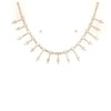 ESTATE .70CT DIAMOND 18KT WHITE GOLD 3D CLASSIC MULTI LEAF LOVE NECKLACE