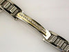 ESTATE .50CT DIAMOND 14KT YELLOW GOLD & STAINLESS STEEL 3D CHANNEL BRACELET