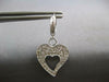 ESTATE 1.24CT DIAMOND 14KT WHITE GOLD DOUBLE HEART FUN HUGGIE HANGING EARRINGS