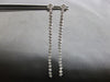 1.0CT DIAMOND 14K WHITE GOLD 3D ROUND CLASSIC FLOWER TENNIS FUN HANGING EARRINGS