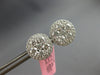 EXTRA LARGE 2.35CT DIAMOND 14KT WHITE GOLD CLUSTER INVIISBLE HALO STUD EARRINGS