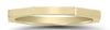 ESTATE 14KT YELLOW GOLD HANDCRAFTED SOLID 1.5MM OCTAGON WEDDING ANNIVERSARY RING