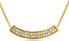 ESTATE .23CT DIAMOND 14KT YELLOW GOLD CLASSIC DOUBLE ROW HAPPY FACE FUN NECKLACE