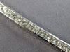 ESTATE 5.42CT DIAMOND 14KT WHITE GOLD PRINCESS CHANNEL INVISIBLE TENNIS BRACELET