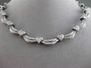 ESTATE LARGE 2.70CT DIAMOND 18KT WHITE GOLD HEART DIAMOND BY THE YARD NECKLACE