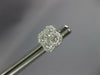 ESTATE .78CT DIAMOND 14KT WHITE GOLD CLASSIC 4 LEAF CLOVER FLOWER STUD EARRINGS