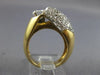 ESTATE 2.0CT DIAMOND 18KT TWO TONE TONE GOLD 3D OVAL & ROUND SOLITAIRE FUN RING