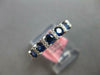 .99CT DIAMOND & AAA SAPPHIRE 14KT WHITE GOLD 3D 7 STONE CHANNEL ANNIVERSARY RING