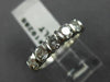 ESTATE 1.08CT DIAMOND PLATINUM CLASSIC 5 STONE CHANNEL ANNIVERSARY RING #19288