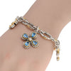 AAA MULTI GEM 18K YELLOW GOLD & 925 SILVER 3D HANDCRAFTED BY THE YARD BRACELET