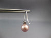 .07CT AAA RUBY & PINK SOUTH SEA PEARL 14KT WHITE GOLD LEVERBACK HANGING EARRINGS