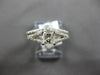 ESTATE .85CT DIAMOND 14K WHITE GOLD PRINCESS & ROUND WEDDING ENGAGEMENT RING SET