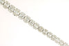 7.3CT DIAMOND 14K WHITE GOLD ROUND CLASSIC MULTI FLOWER ETERNITY TENNIS BRACELET