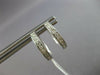 ESTATE .33CT DIAMOND 14K WHITE GOLD CLASSIC ROUND FILIGREE HOOP HANGING EARRINGS