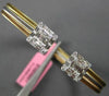 WIDE 2.94CT DIAMOND 18KT TRI COLOR GOLD ROUND & BAGUETTE CLUSTER BANGLE BRACELET