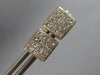 .64CT DIAMOND 14KT YELLOW GOLD 3D PRINCESS INVISIBLE SQUARE STUD EARRINGS #27564