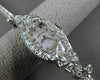 ANTIQUE 2.15CT OLD MINE DIAMOND PLATINUM & 14KT WHITE GOLD HAMILTON WATCH #23761