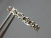 ESTATE .95CT DIAMOND 18KT WHITE GOLD 3D INSIDE OUT HUGGIE HOOP HANGING EARRINGS