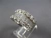 LARGE 3.52CT DIAMOND 18KT WHITE GOLD ROUND & BAGUETTE CLASSIC ANNIVERSARY RING