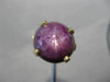 ANTIQUE EXTRA LARGE 19.95CT STAR RUBY SAPPHIRE 14KT YELLOW GOLD 3D RING #25648