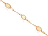 3.0CT DIAMOND & AAA OPAL 14K ROSE GOLD OVAL & ROUND HALO CLASSIC TENNIS BRACELET