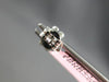 ESTATE .63CT DIAMOND & AAA RUBY 14KT WHITE GOLD 3D CLASSIC FLOWER STUD EARRINGS