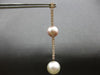 LARGE 1.81CT DIAMOND & AAA WHITE & PINK SOUTH SEA PEARL 18KT ROSE GOLD EARRINGS