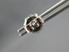 2.06CT DIAMOND & AAA SAPPHIRE 18KT WHITE GOLD CLASSIC ROUND FLOWER STUD EARRINGS